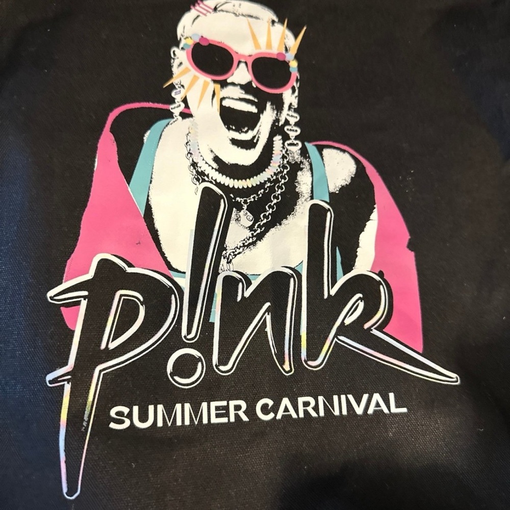 Pink Summer Carnival Graphic tote bag